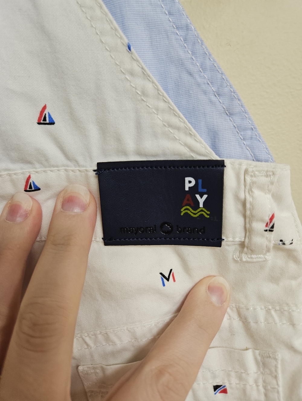 Mayoral Baby Boy Sail Boat White Shortalls 18 Months - Picture 6 of 7